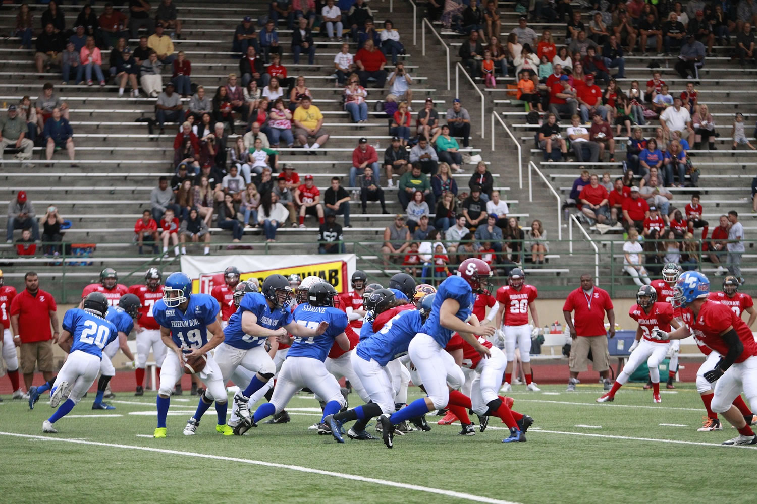 The 2015 Freedom Bowl Classic played at McKenzie Stadium featured just 49 players.