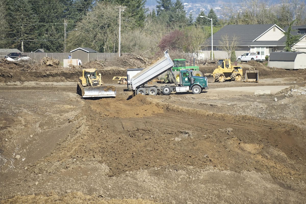 The Vancouver City Council has approved a three-year extension to fill the old Evergreen Quarry, shown Monday.