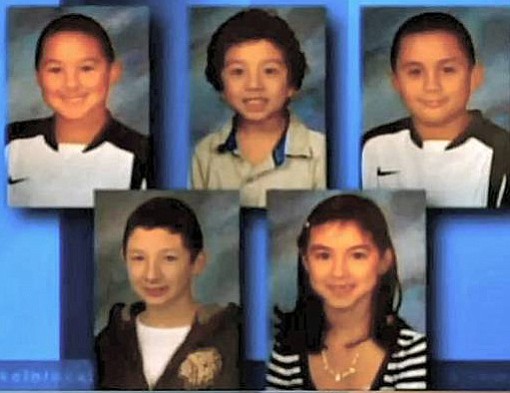 The Dao children who died in the Easter fire are, top row, Jacob, Nathan and Noah; bottom row, Nolan and Samantha.