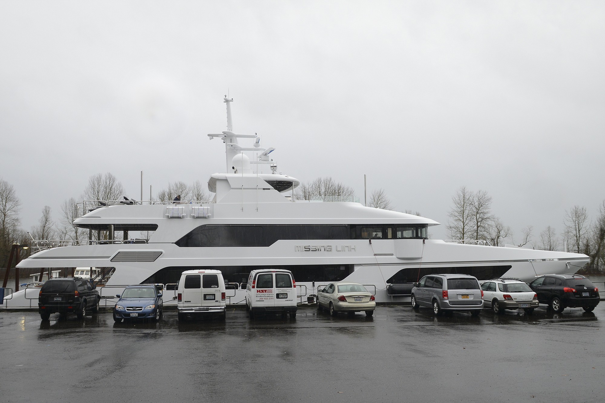 Workers arrived early Monday morning at Christensen Shipyards, the Vancouver-based builder of custom yachts, to find the gates locked. The manufacturing plant was closed although it appeared work was being done on a Christensen yacht, &quot;Missing Link,&quot; which was in the Columbia River nearby.