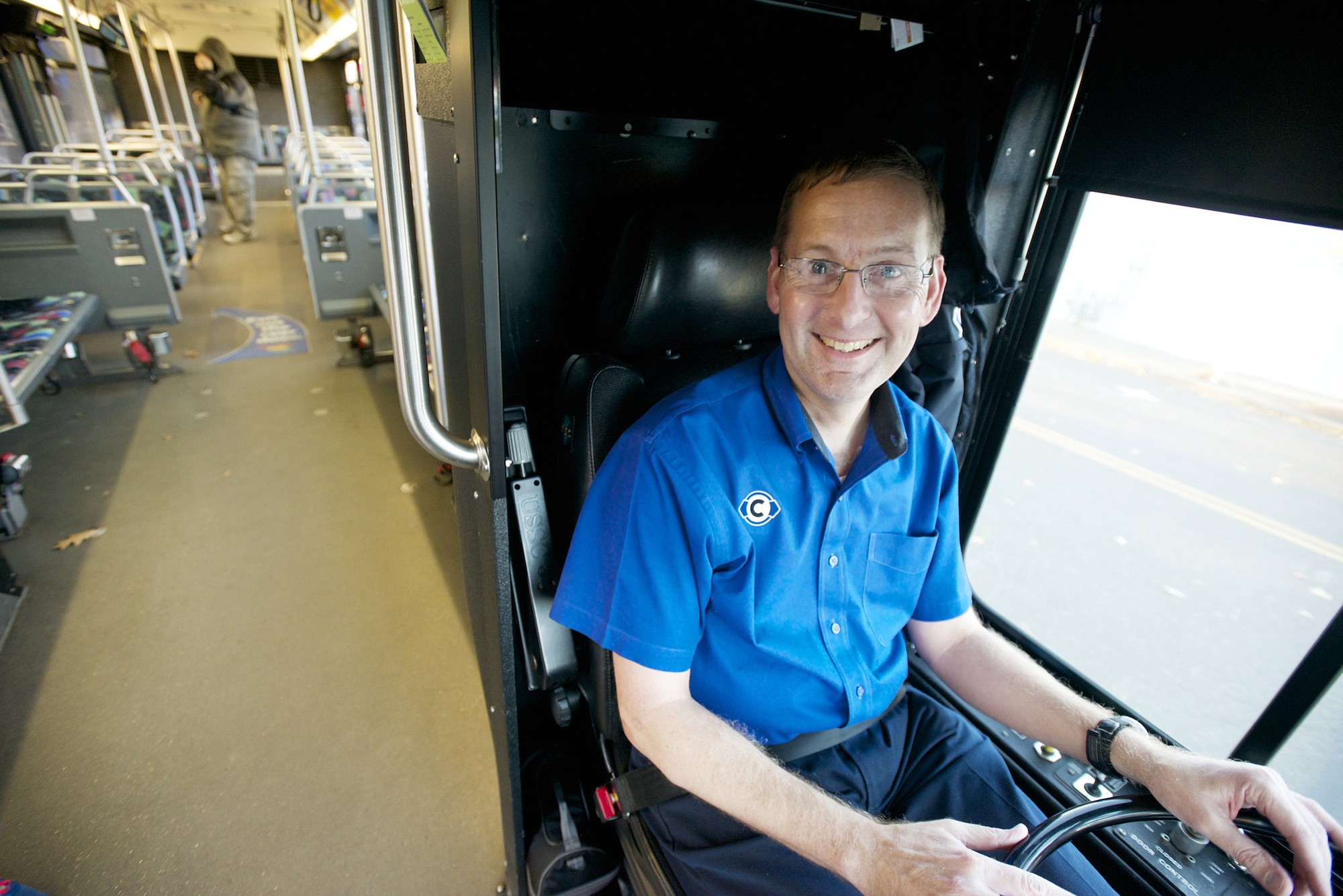 C-Tran bus driver Todd Shade, seen Nov.