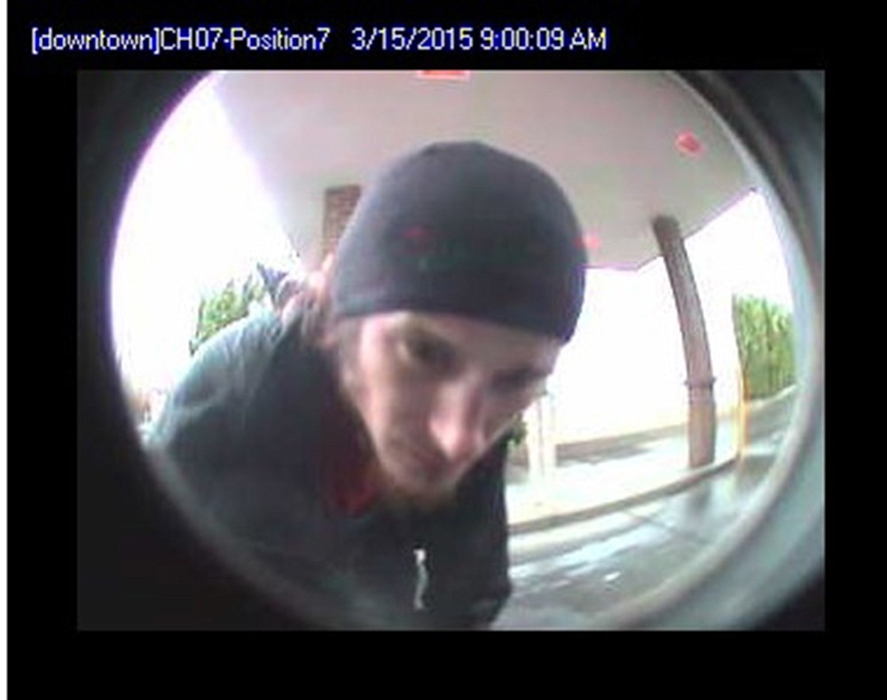 Vancouver Police Department
Police released this photo of a man who they say tried to pry open an ATM cash dispenser in downtown Vancouver.