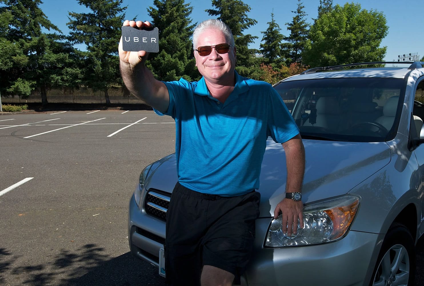 Uber driver Eric Hansen of Vancouver is one of the first drivers for Uber Vancouver, a ride-sharing system recently launched in the city.