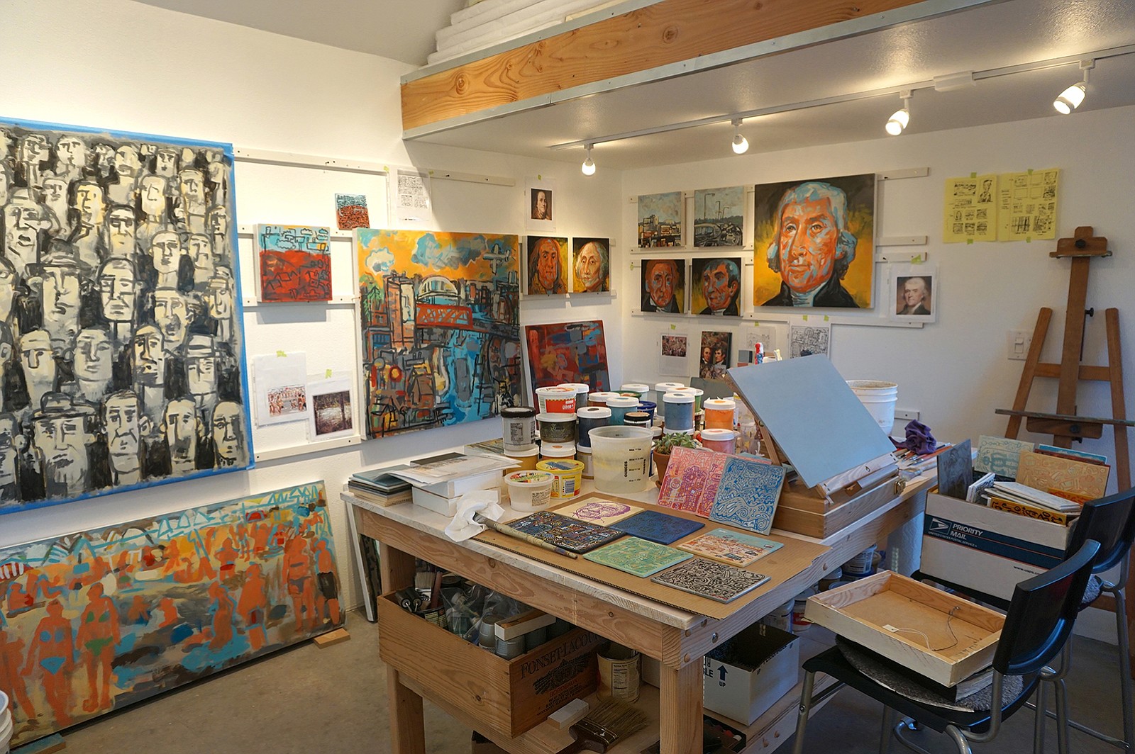 Courtesy of Clark County Open Studios
Artist Paul Solevad's studio space in Camas.