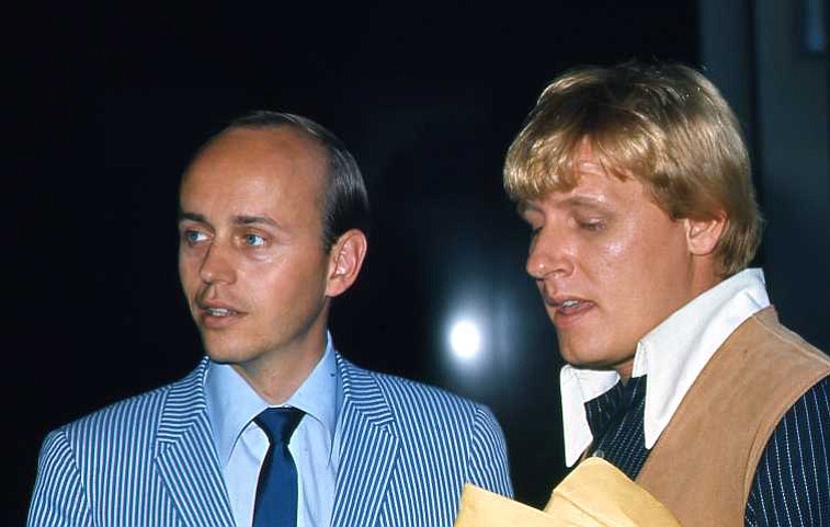 Roger Hart, left, and Paul Revere in 1966.