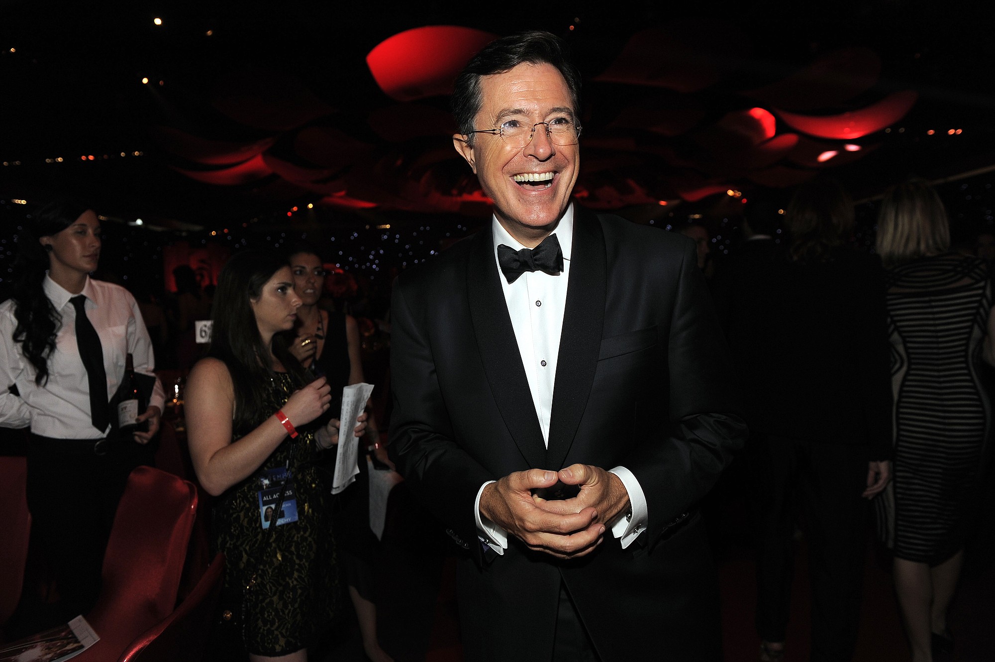 Invision files
Stephen Colbert attends the 64th Primetime Emmy Awards Governors Ball on Sept. 23, 2012 in Los Angeles. CBS says that Stephen Colbert will begin as host of the &quot;Late Show&quot; on Sept. 8. He's replacing David Letterman, who will retire in May.