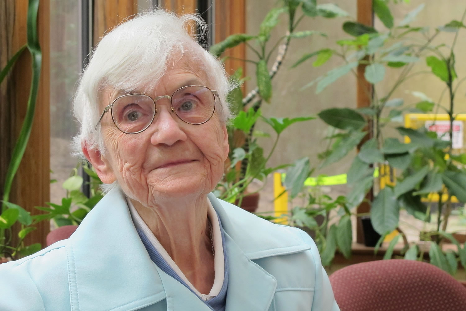 Sister Angela Rooney, 98, a Roman Catholic nun, discusses the decision her order made to close its infirmary and send her and other nuns to Jewish Home Lifecare in the Bronx borough of New York.