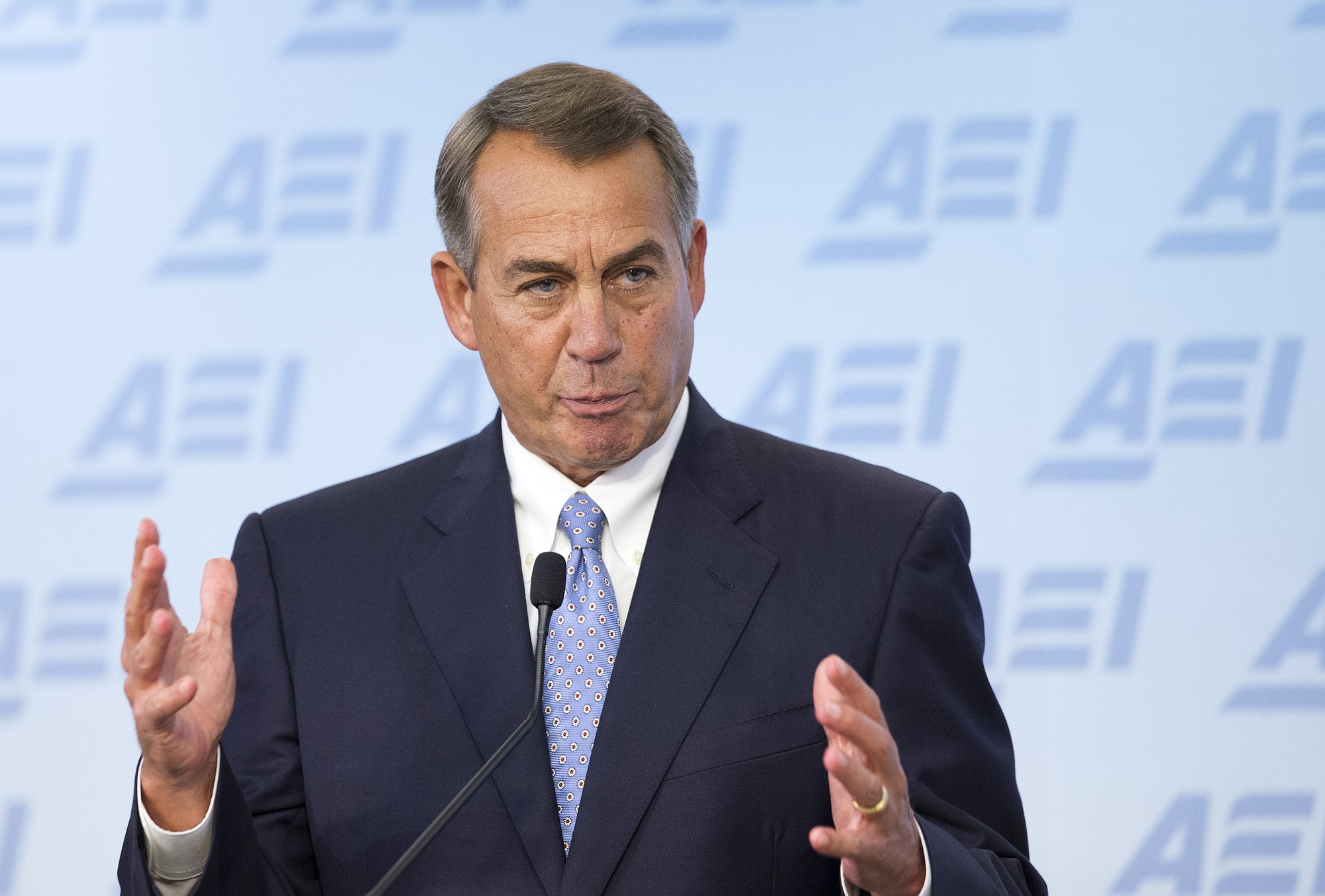 House Speaker John Boehner, R-Ohio, outlines his five-point long-term vision for resetting America's economic foundation during a speech in Washington on Thursday.