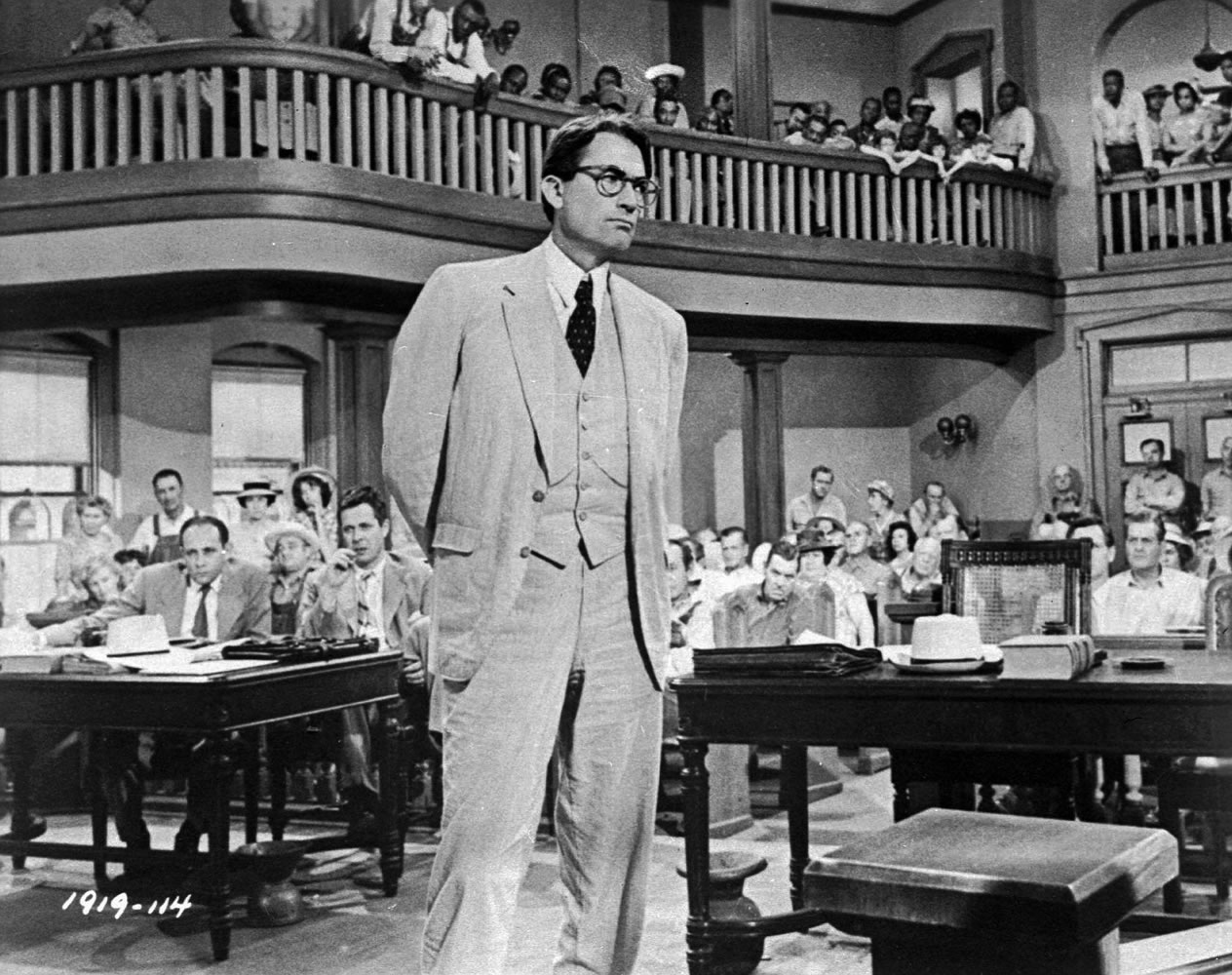 Universal
Actor Gregory Peck portrays attorney Atticus Finch in 1962 film version of&quot;To Kill a Mockingbird,&quot; based on the novel by Harper Lee.