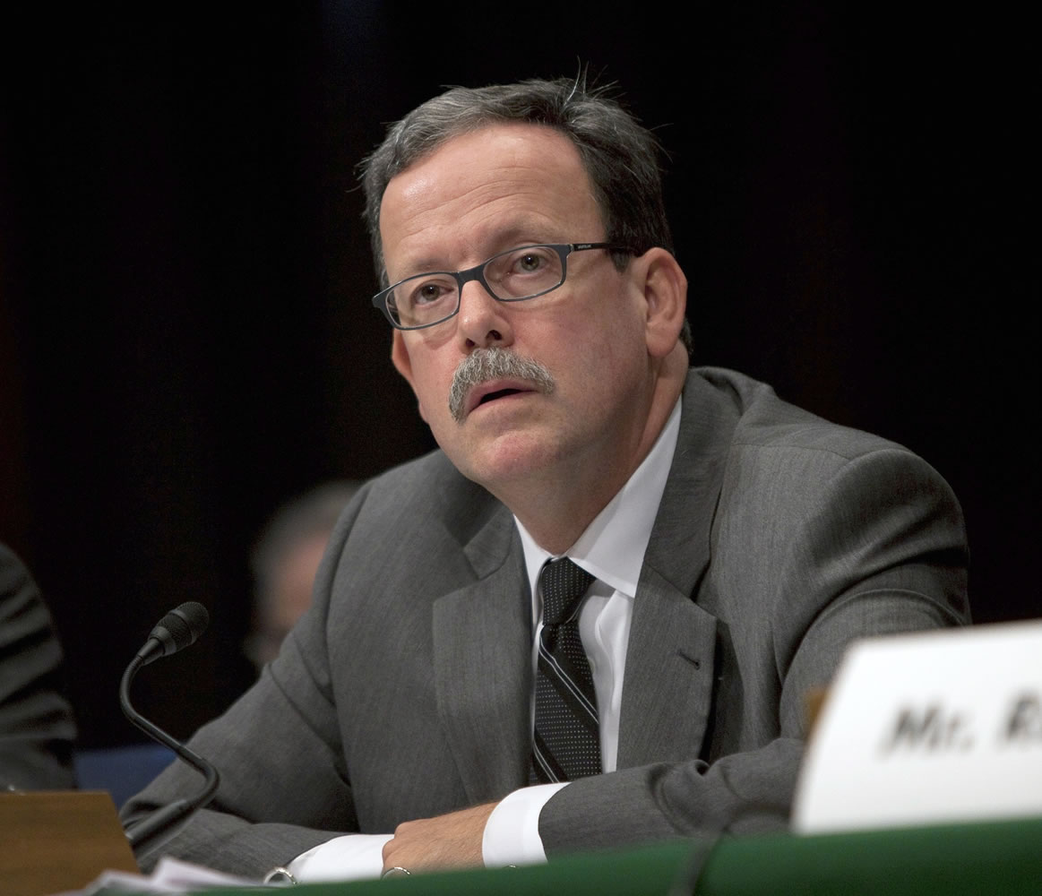 Congressional Budget Office Director Keith Hall testifies on Capitol Hill in Washington on Oct.