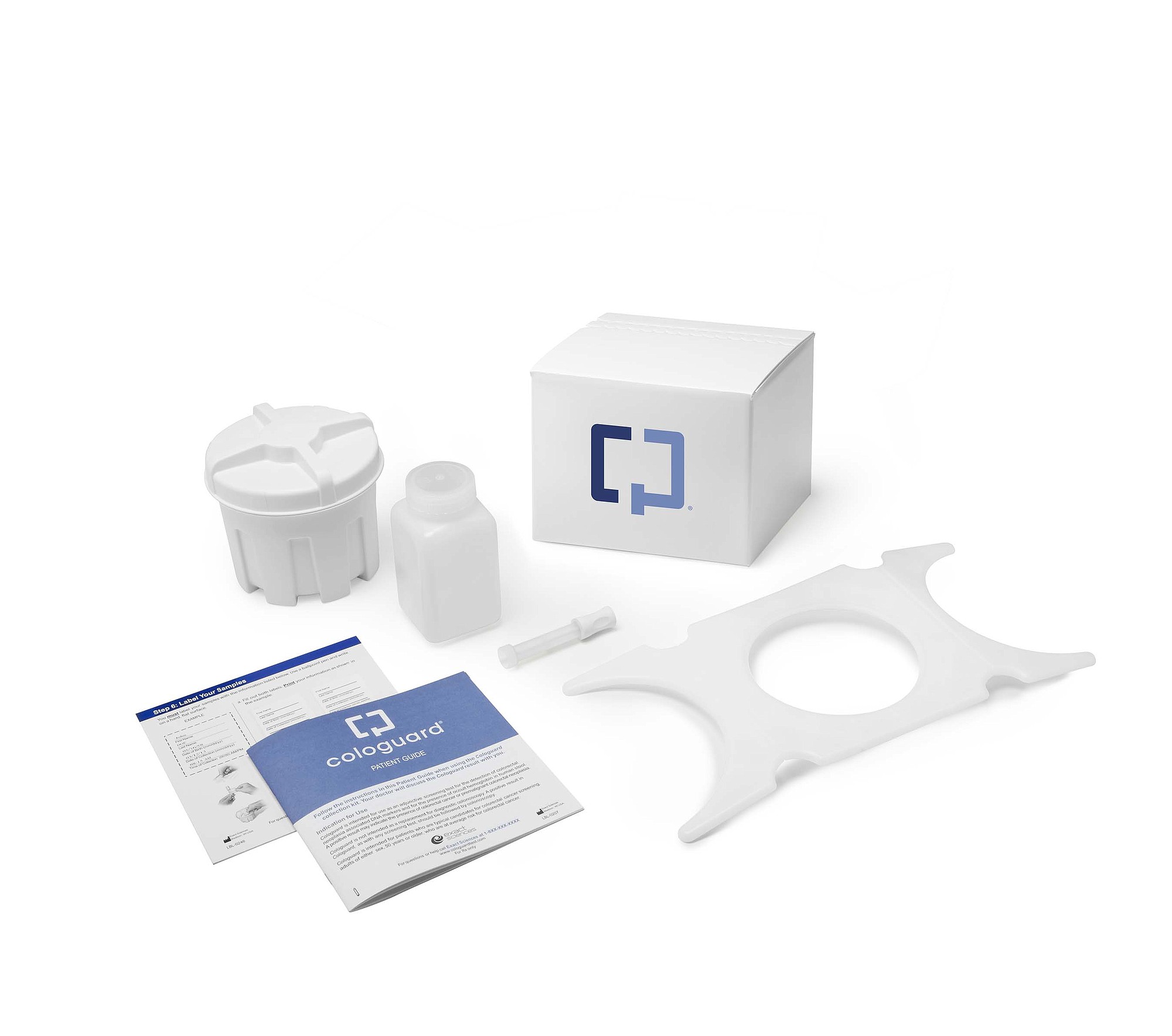 This undated product image provided by the Mayo Clinic shows the Cologuard test. The test is the first to look for cancer-related DNA in stool, and was approved by the Food and Drug Administration last month.