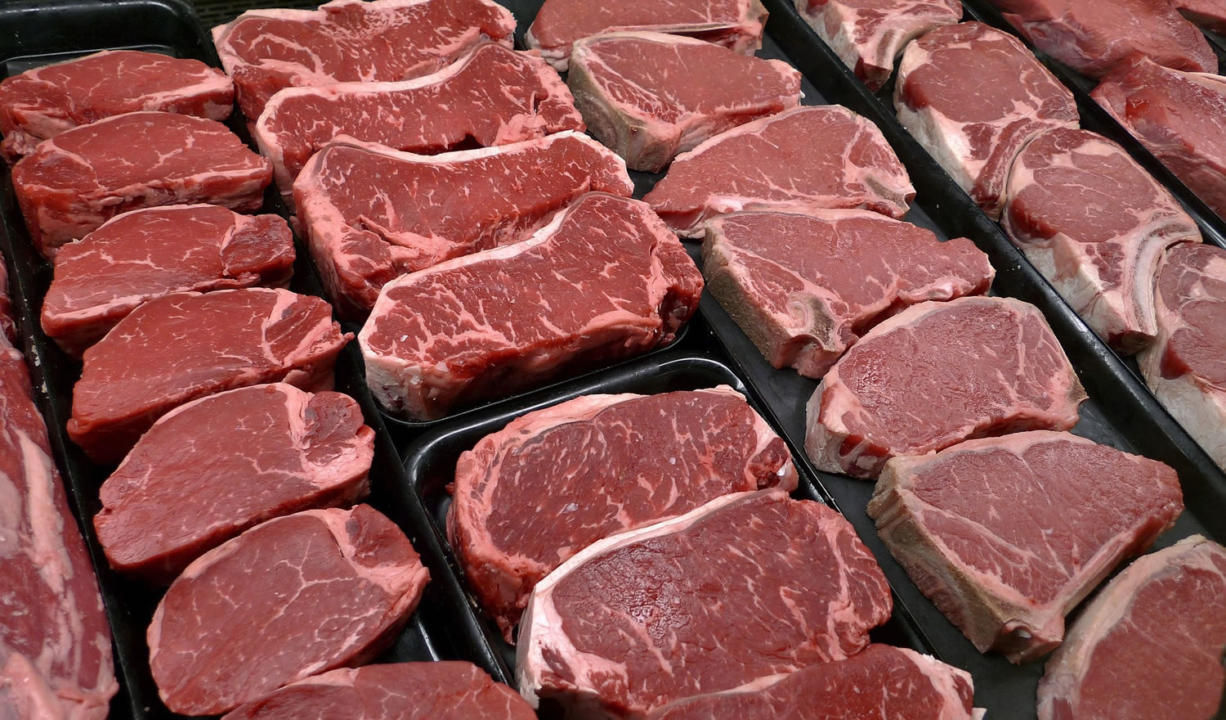 Associated Press files
Steaks and other beef products are displayed for sale at a grocery store in McLean, Va.