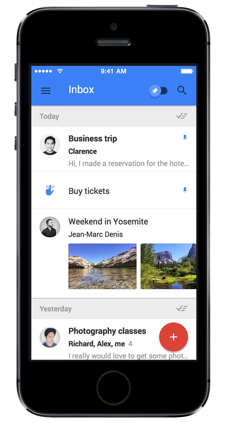 Google
The iPhone version of Google's Inbox app is designed to make it easier for Gmail users to find and manage information that can often become buried in their inboxes.
