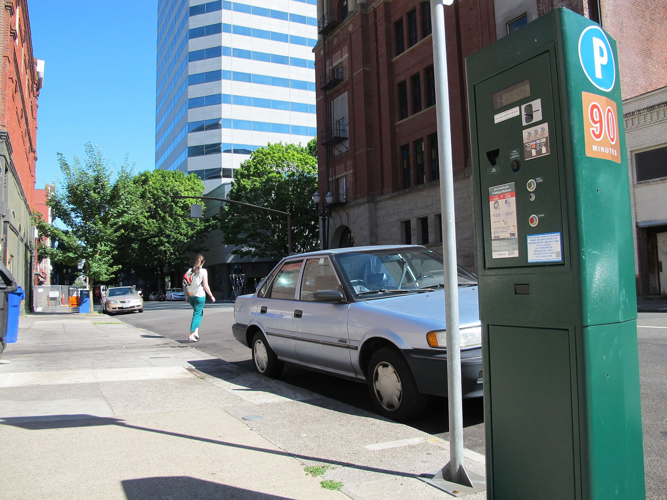 Open parking spots, a rarity in downtown Portland, are becoming more common, as seen on Thursday, since a change in the rules on July 1.