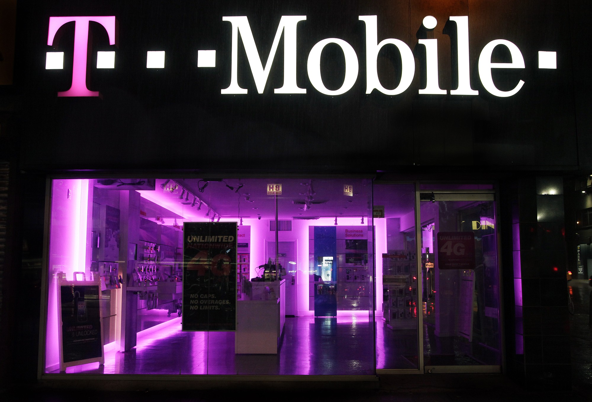 A T-Mobile store  in New York.