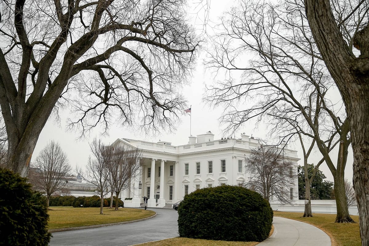 This photo taken March 10, 2015 shows the White House in Washington. Americans? confidence in all three branches of government is at or near record lows, according to a long-running and widely respected survey that?s measured Americans? attitudes on the subject over the last 40 years. The 2014 General Social Survey finds only 23 percent of Americans have a great deal of confidence in the Supreme Court, 11 percent in the executive branch and only 5 percent have a lot of confidence in Congress. By contrast, half have a great deal of confidence in the military.