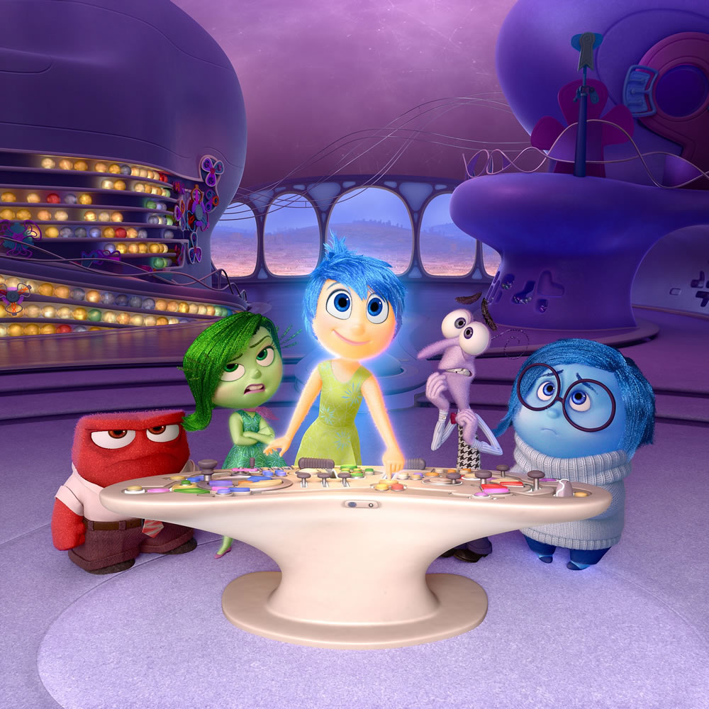 Anger, from left, Disgust, Joy, Fear and Sadness are the voices inside a girl's head in &quot;Inside Out.&quot;