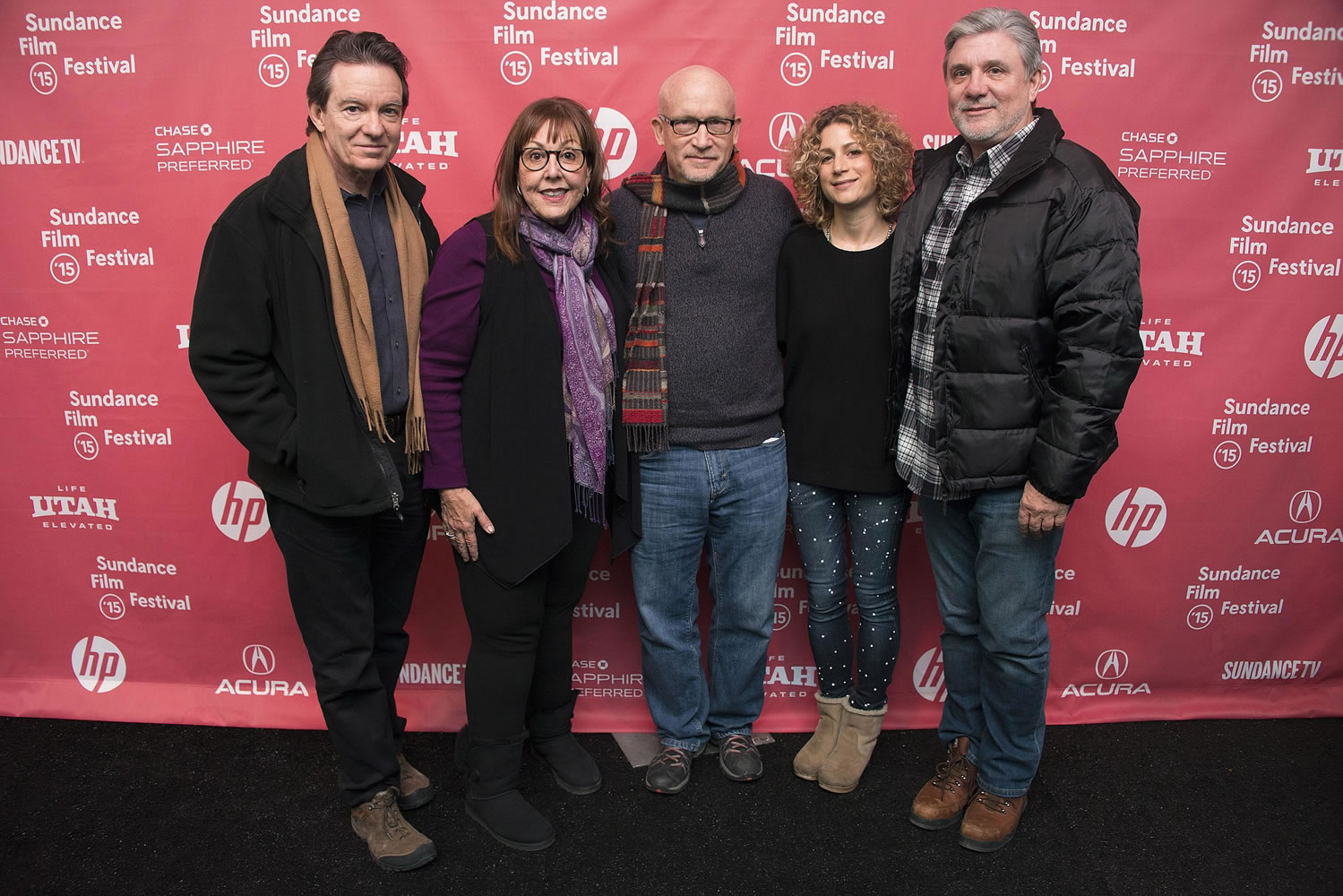 Author-producer Lawrence Wright, from left, former Scientology church member Spanky Taylor; director Alex Gibney; Senior VP of Programming for HBO Documentaries Sara Bernstein and former Scientology church member Mike Rinder attend the premiere of &quot;Going Clear: Scientology and the Prison of Belief&quot; at the 2015 Sundance Film Festival in Park City, Utah.