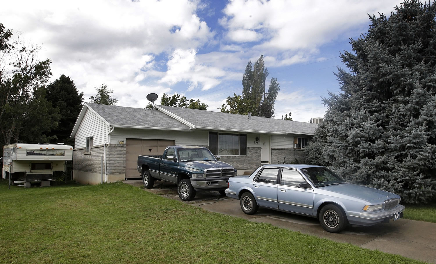 The home where five Utah family members were found dead in their home, in Springville, Utah.