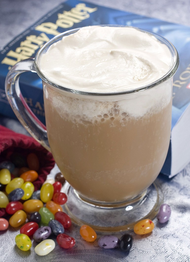 A homemade version of Butterbeer.