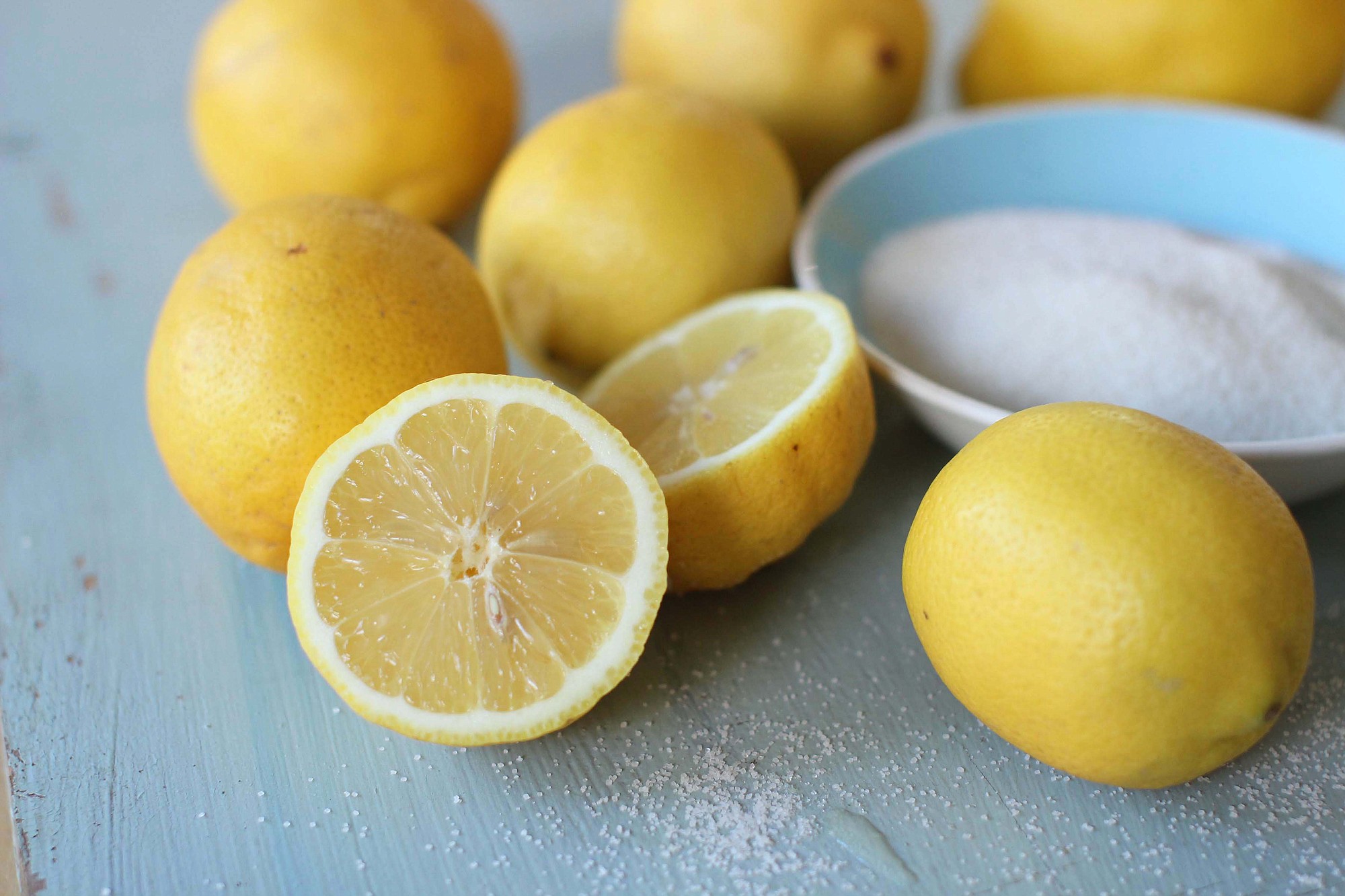 Lemons used for infused lemonade are shown April 27 in Concord, N.H.