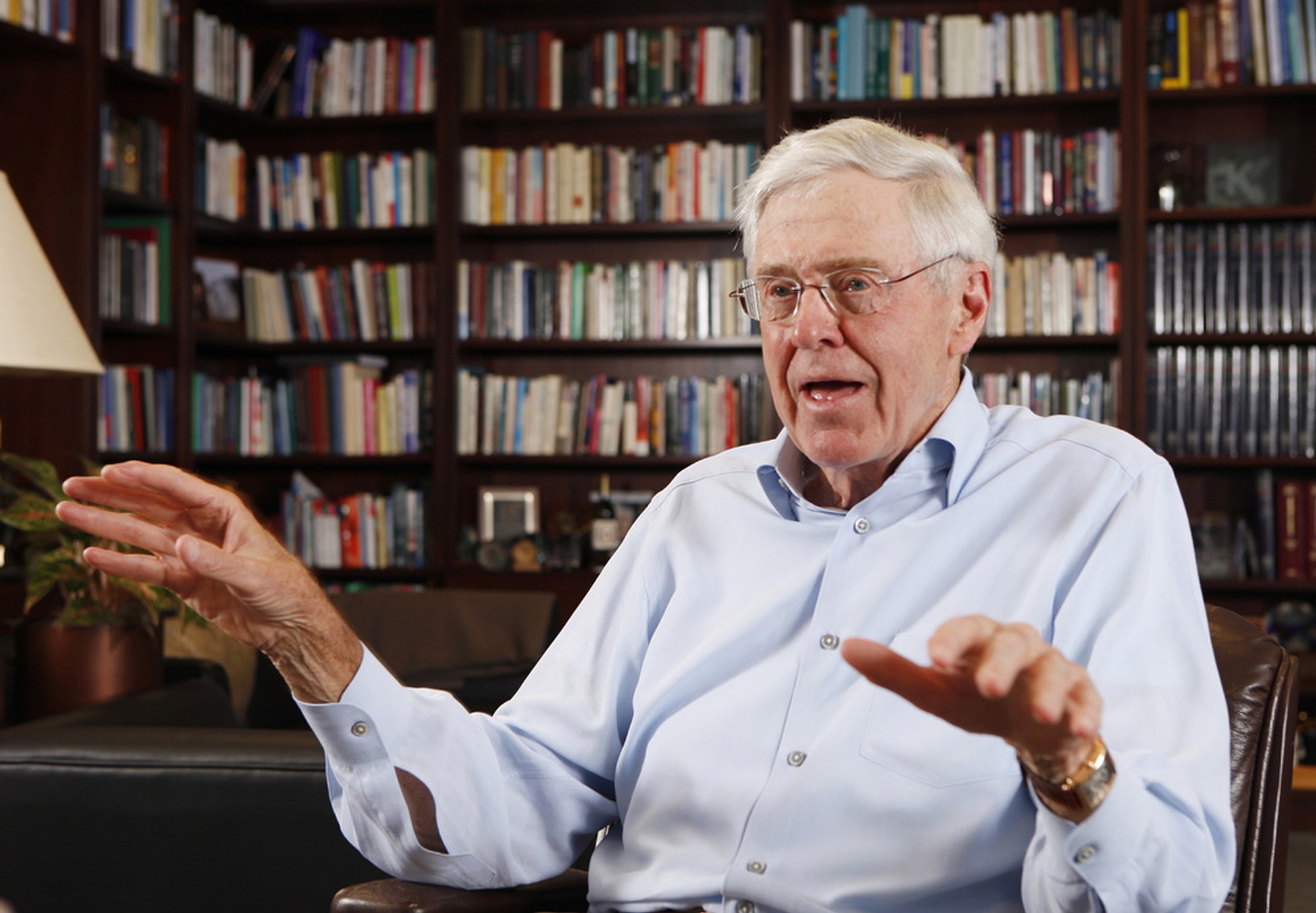 Wichita Eagle files
Billionare industrialist Charles Koch has warned that conservatives must demand a smaller government, or America is &quot;done for.&quot;