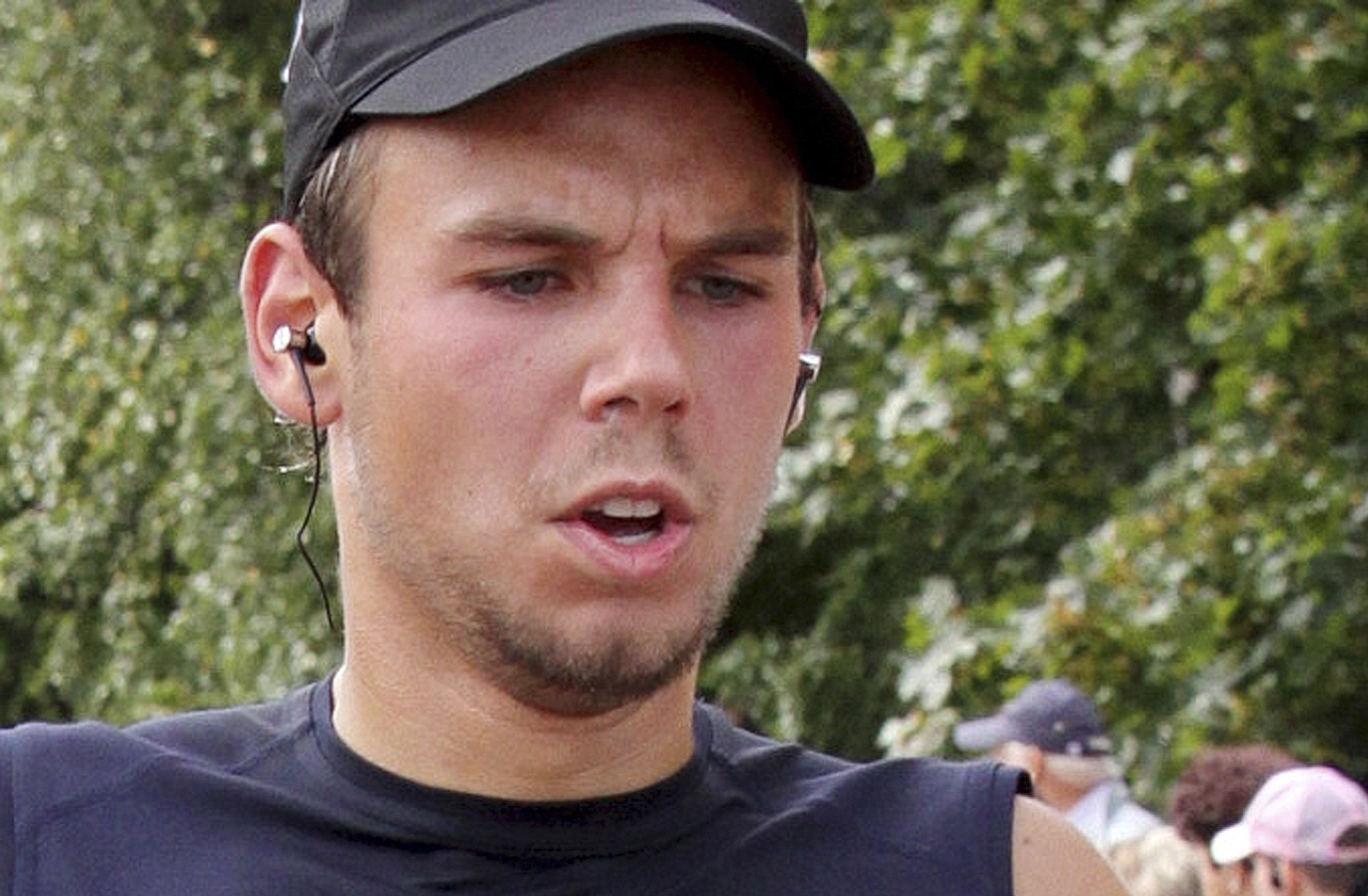 Andreas Lubitz competes at the Airportrun in Hamburg, northern Germany, on Sept. 13, 2009. The Germanwings co-pilot appears to have hidden evidence of an illness from his employers, including having been excused by a doctor from work the day he crashed a passenger plane into a mountain, prosecutors said Friday.