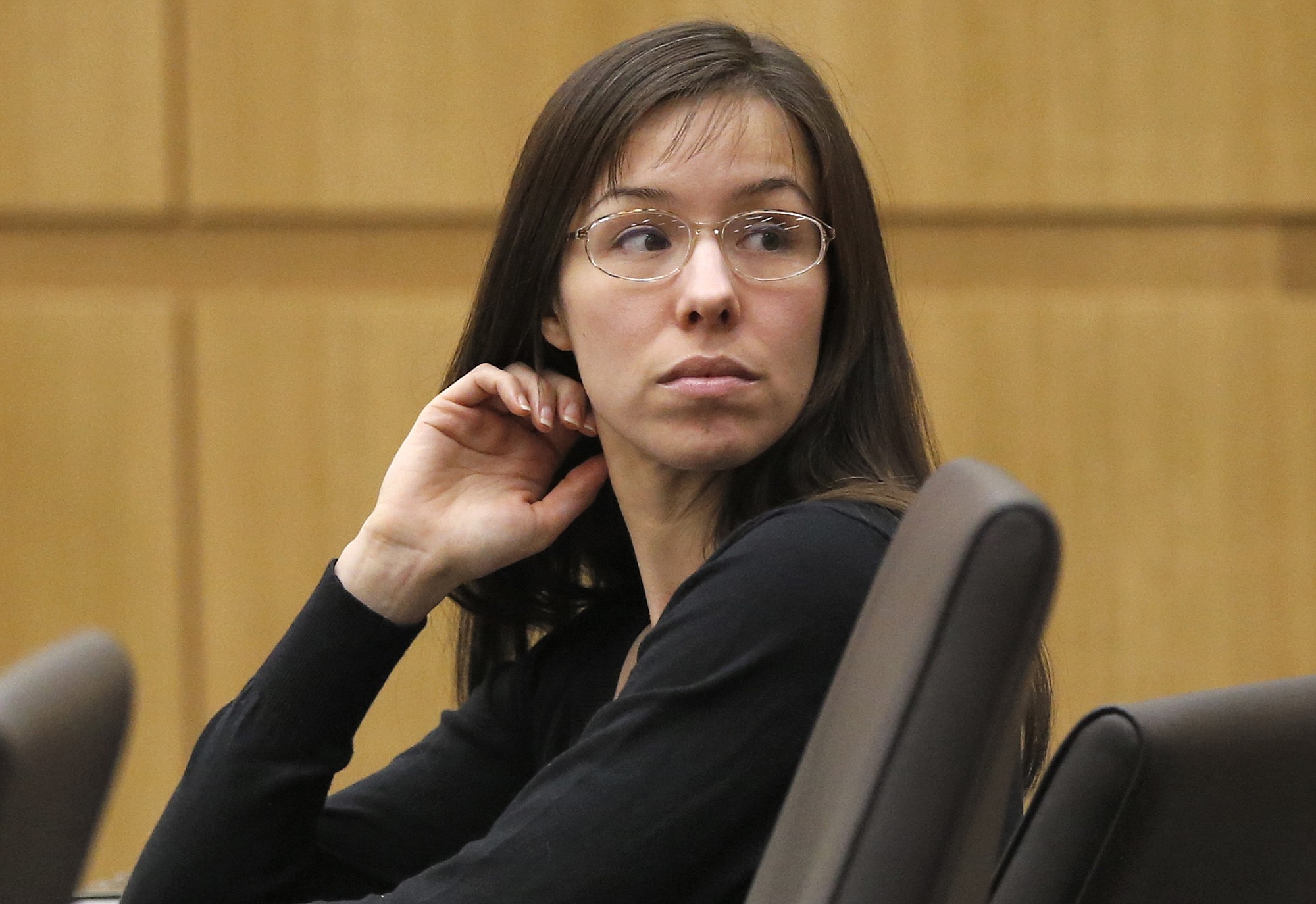Jodi Arias appears in January 2013 for her trial in Maricopa County Superior court in Phoenix.