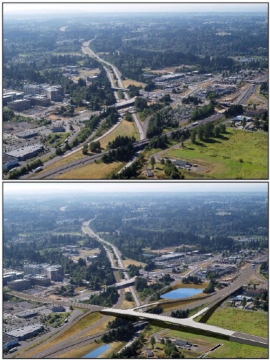 The Salmon Creek Interchange Project will result in a new Interstate 5 interchange at northeast 139th Street, an improved Interstate 205 northbound off-ramp to northeast 134th Street, and other local road improvements.