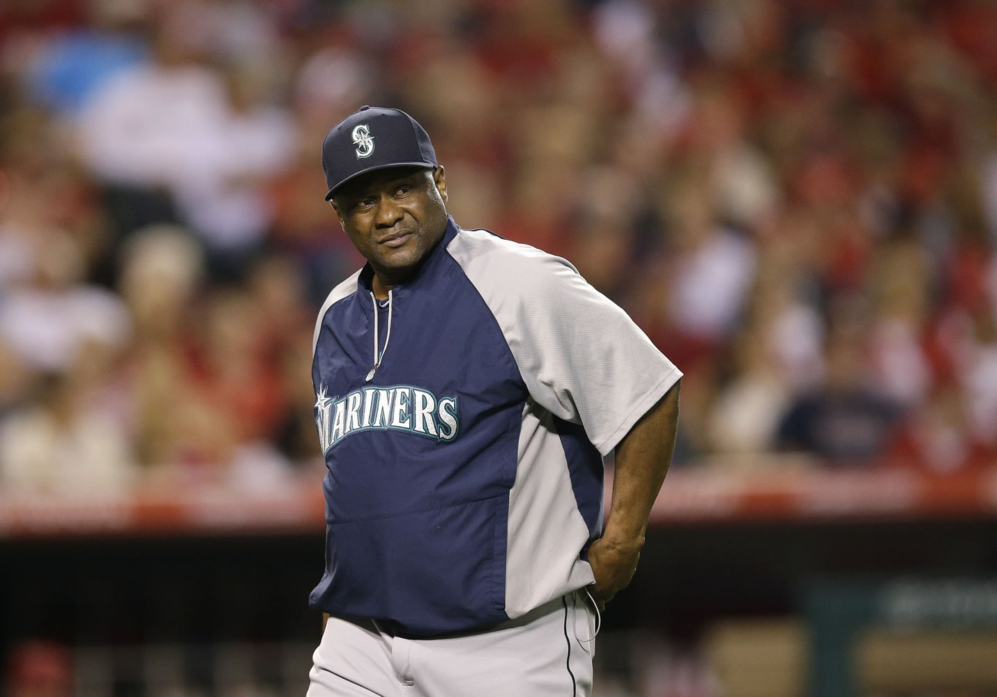 Seattle Mariners manager Lloyd McClendon walks off the field during a game last season.