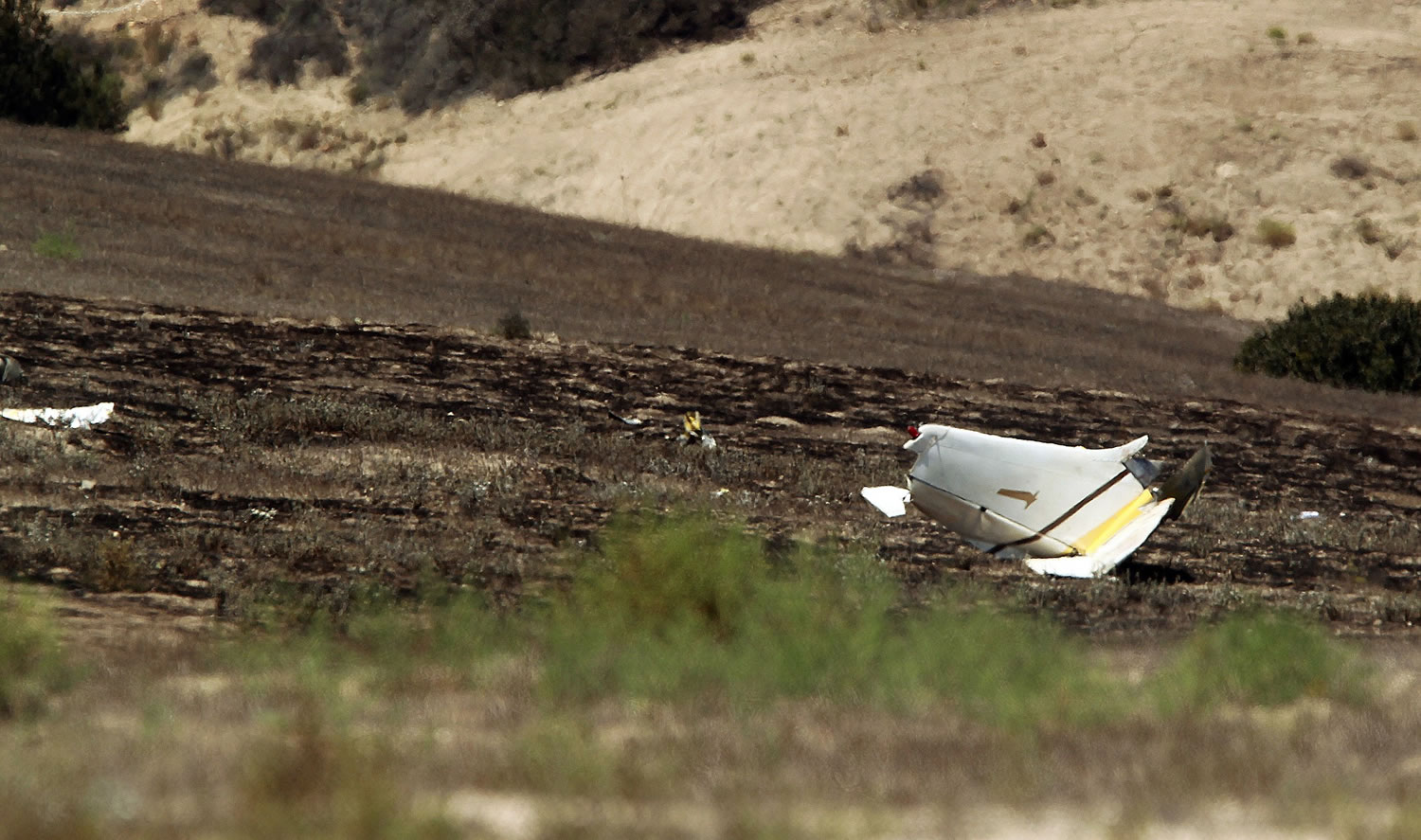 Authorities say multiple people died following the midair collision and crash of two small planes near an airport in southern San Diego County. Federal Aviation Administration spokesman Ian Gregor says the collision occurred around 11 a.m. Sunday, Aug. 16, 2015, about 2 miles northeast of Brown Field Municipal Airport.