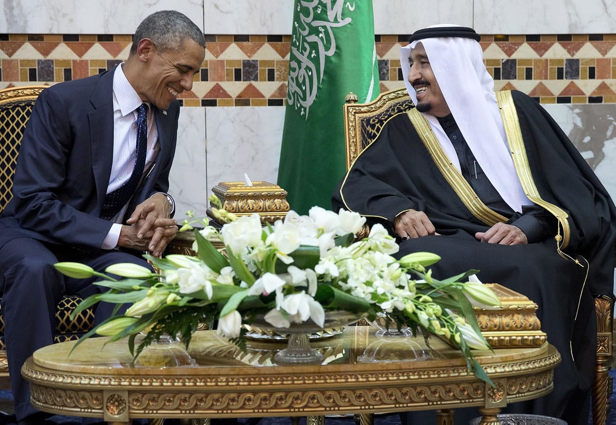 President Barack Obama meets new Saudi Arabian King Salman bin Abdul Aziz in Riyadh, Saudi Arabia, in January.