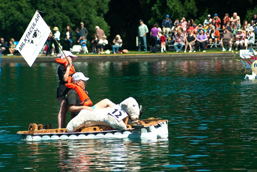 In 2013, Josiah Winiecki of Vancouver and his grandfather Tad won first place in the annual Dairy Farmers of Oregon Milk Carton Boat Race. Catch this year's race June 7 at Westmoreland Park in Portland.