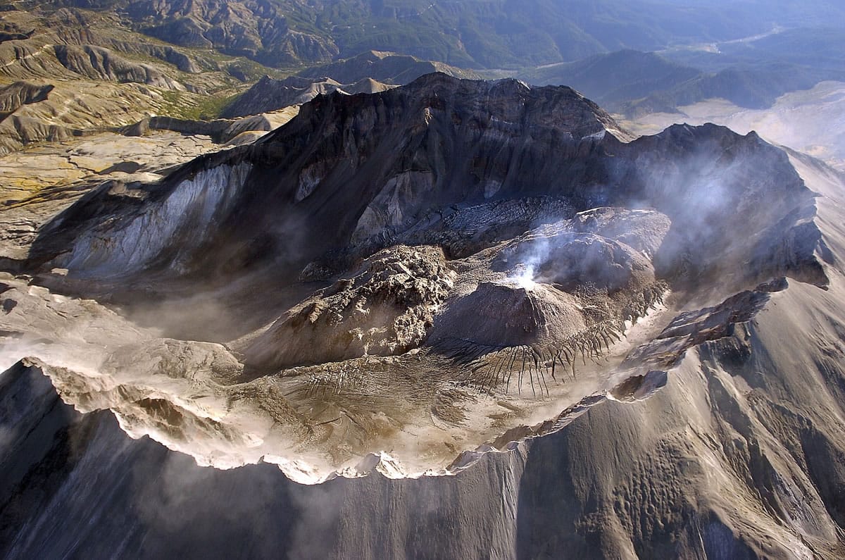 Mount St. Helens, shown in 2005.