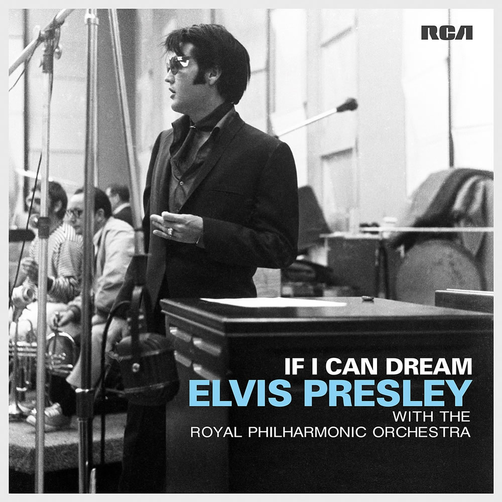 This  CD cover image released by RCA shows &quot;If I Can Dream,&quot; a release by Elvis Presley with the Royal Philharmonic Orchestra. A new CD scheduled for release in November 2015 will unite the music of Elvis Presley with the Royal Philharmonic Orchestra on songs like &quot;Burning Love&quot; and &quot;Love Me Tender.&quot; The album, to be formally announced Wednesday, Aug. 5, 2015, also features a duet with Michael Buble on &quot;Fever&quot; and appearances by the singers Il Volo and guitarist Duane Eddy.