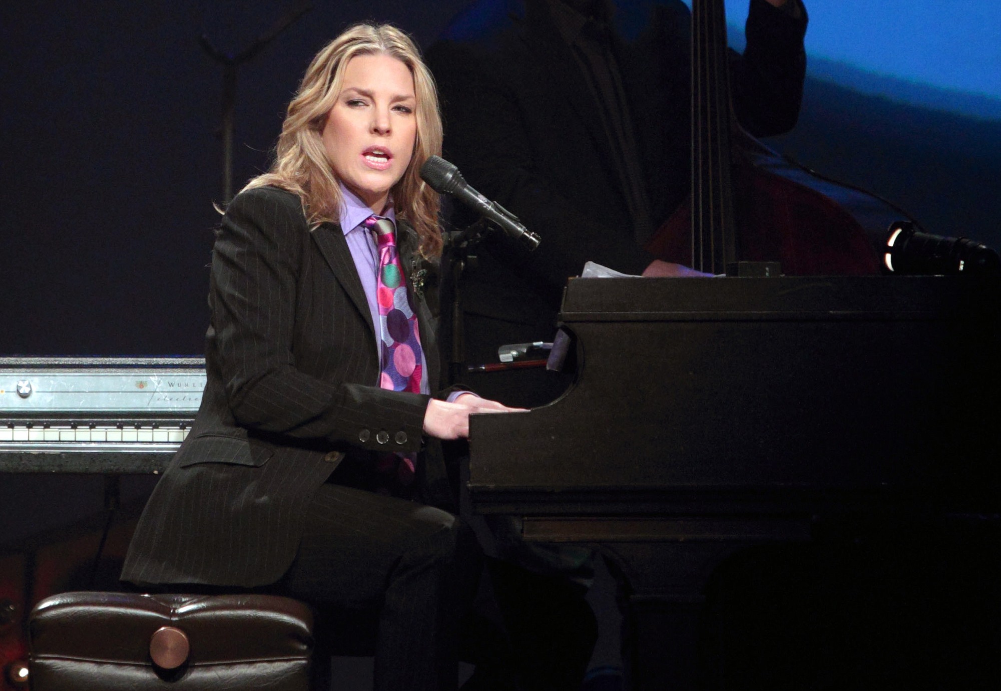 Invision files
Jazz pianist and singer Diana Krall enlisted fellow Canadian David Foster for her new CD, &quot;Wallflower.&quot;
