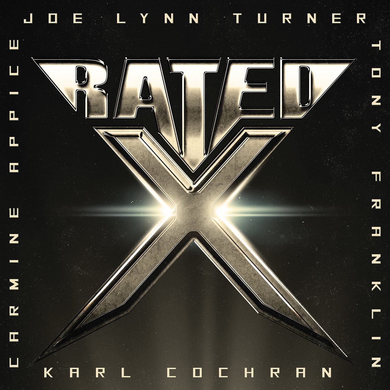 This CD cover image released by Frontiers Records shows the latest release by Rated X, a quartet consisting of Joe Lynn Turner, Carmine Appice,  Karl Cochran and Tony Franklin.