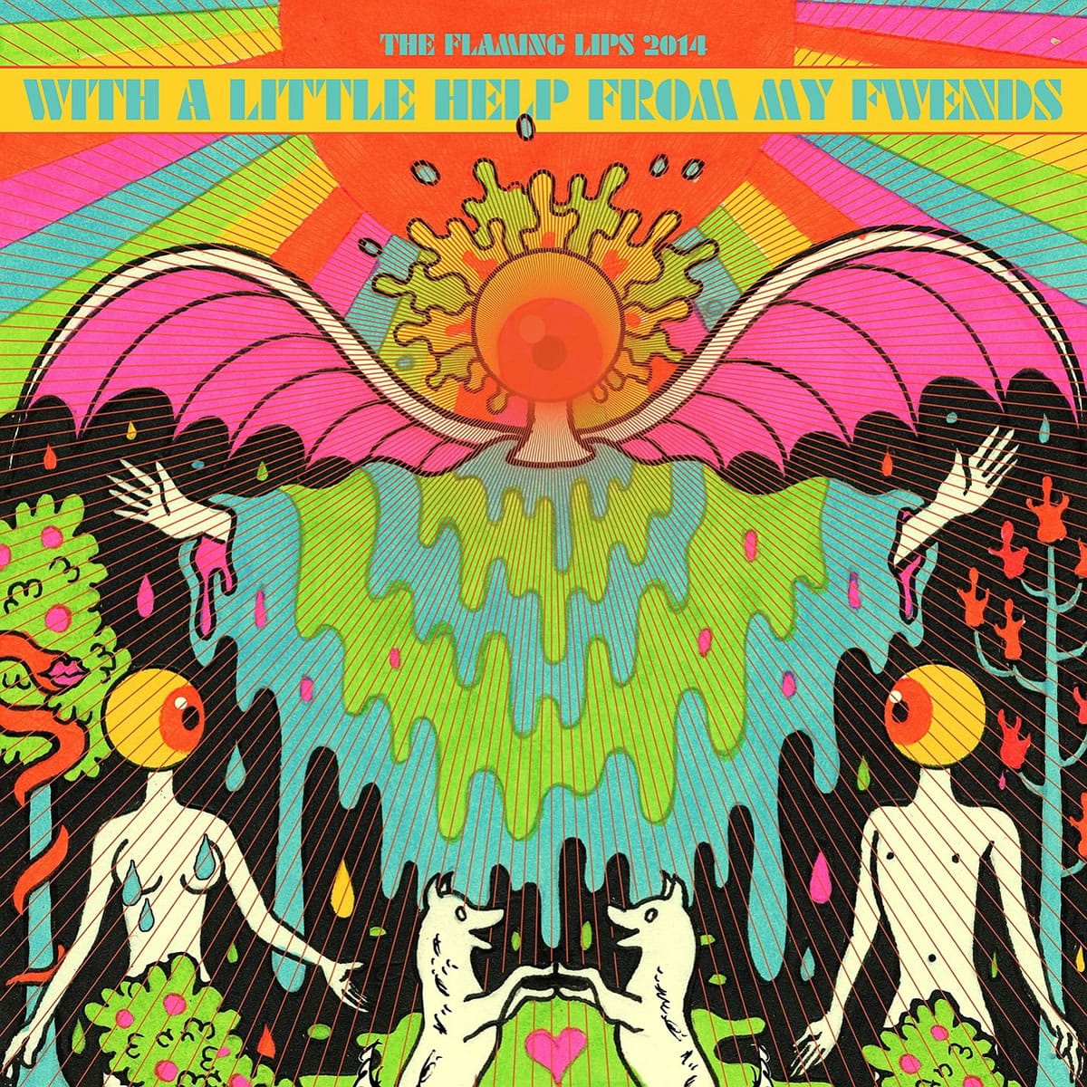 This CD cover image released by Warner Bros. Records shows &quot;With a Little Help From My Fwends,&quot; by The Flaming Lips. (AP Photo/Warner Bros.