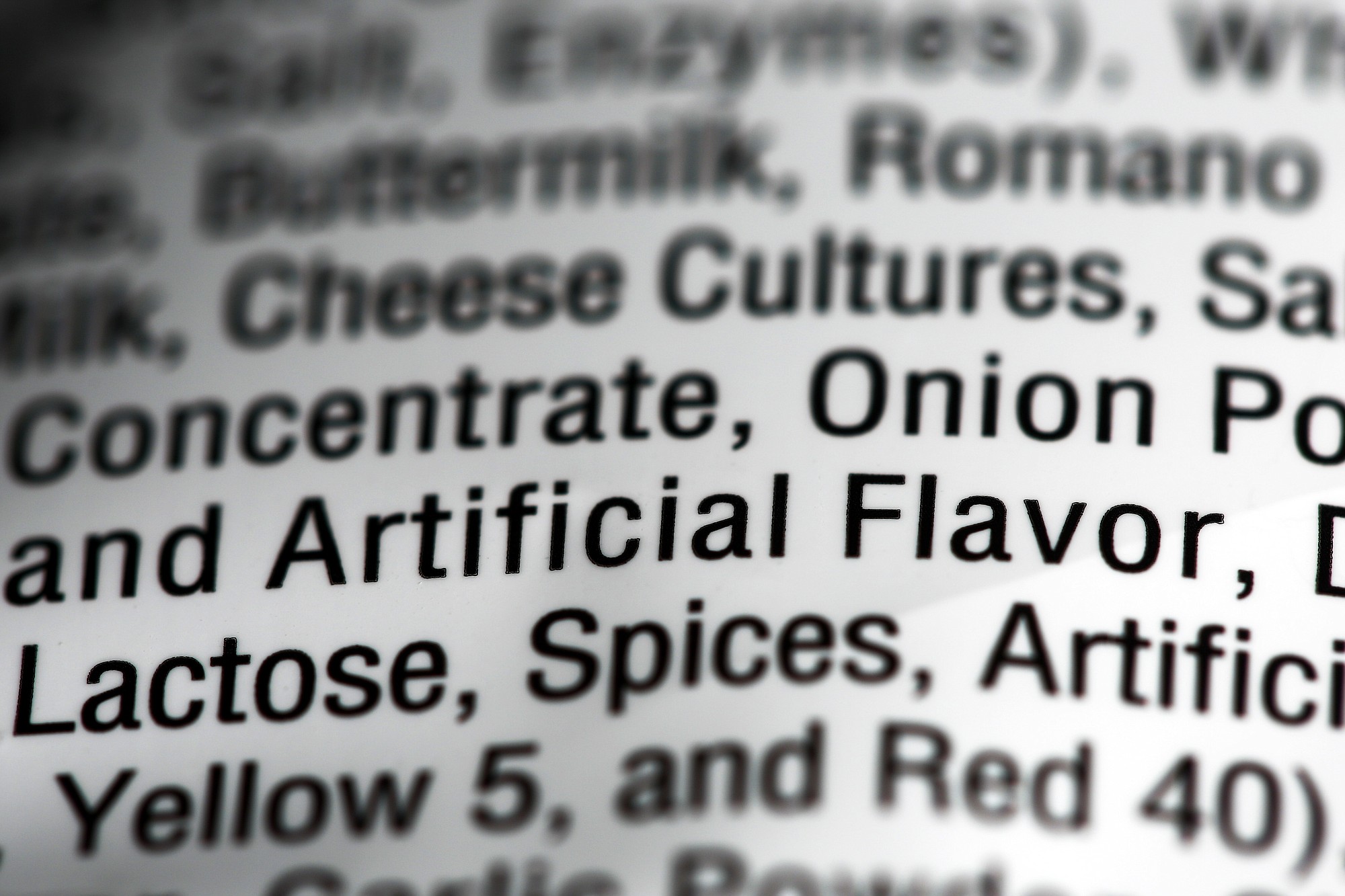 The ingredient &quot;Artificial Flavor&quot; is seen on a label on a bag of Nacho Cheese flavored Doritos, in Philadelphia.