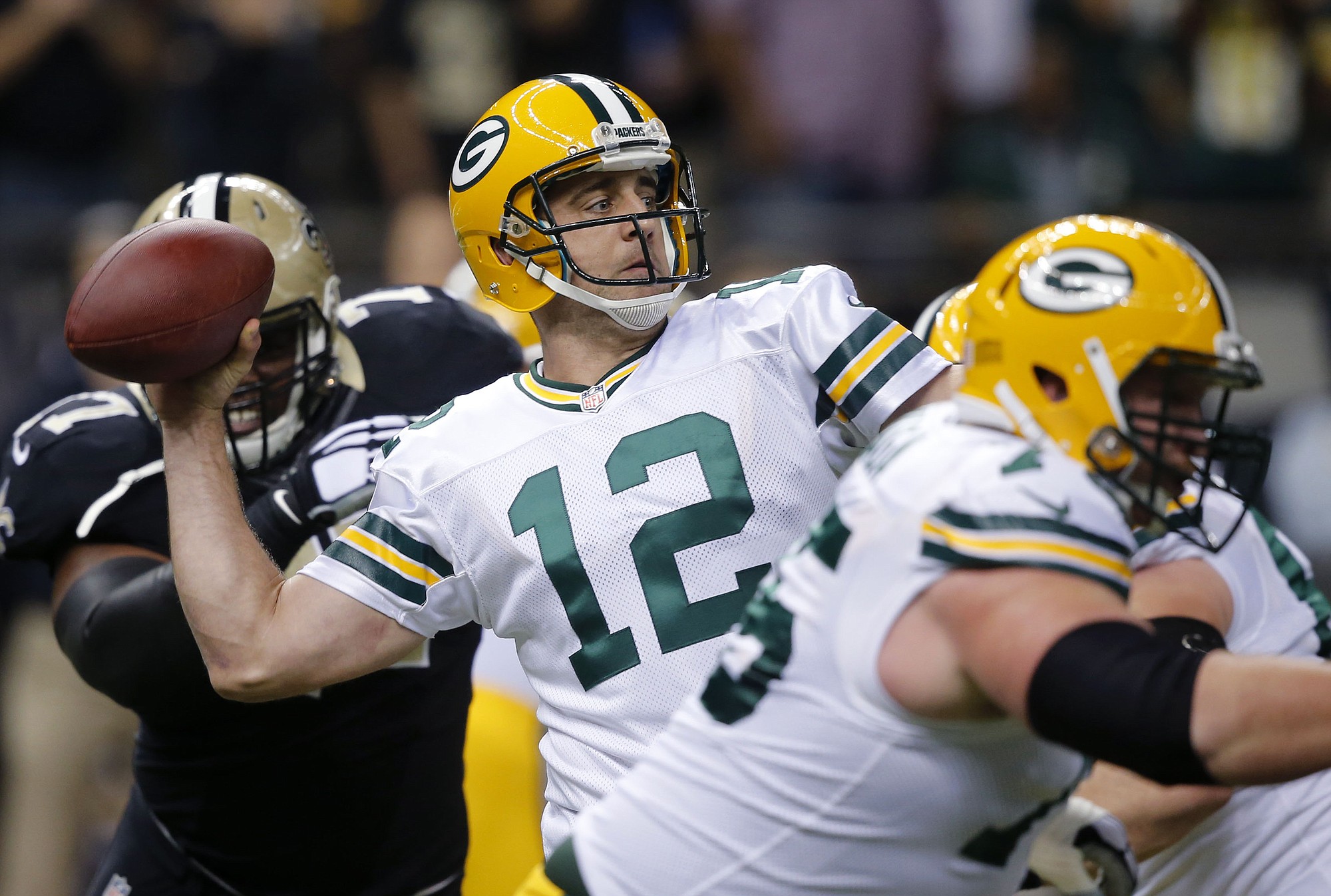 Green Bay Packers quarterback Aaron Rodgers won his second Associated Press NFL Most Valuable Player award, which was announced on Sunday, Jan. 31, 2015.
