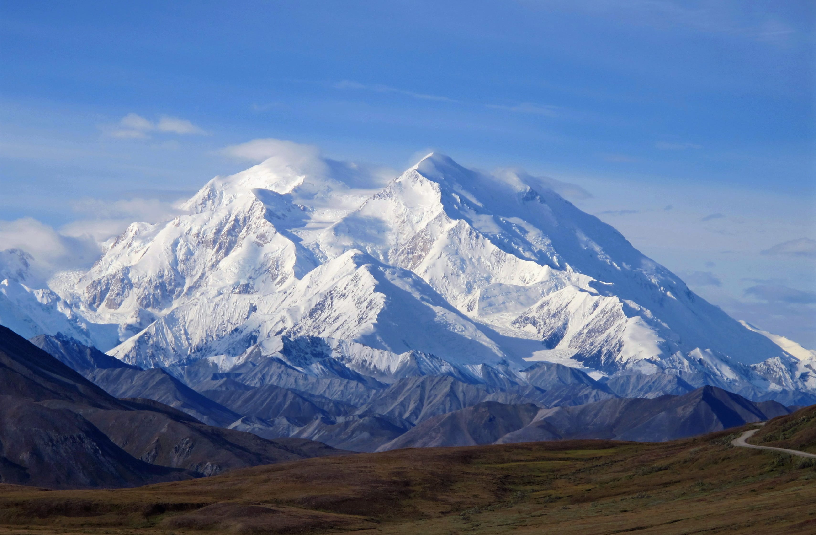 FILE - This Aug. 19, 2011 file photo shows Mount McKinley in Denali National Park, Alaska. President Barack Obama on Sunday, Aug. 30, 2015 said he's changing the name of the tallest mountain in North America from Mount McKinley to Denali.
