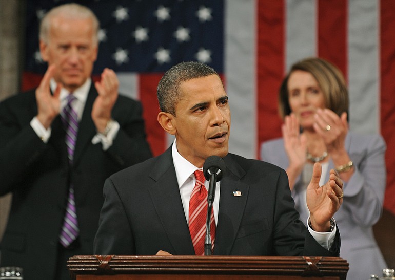 President Barack Obama delivers his State of the Union address on Capitol Hill in Washington on Wednesday