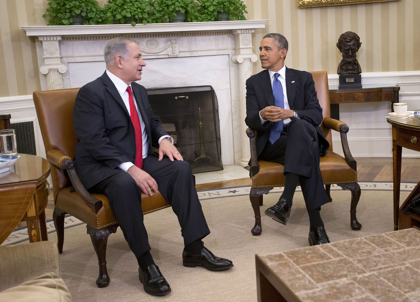 President Barack Obama meets with Israeli Prime Minister Benjamin Netanyahu in March in the Oval Office of the White House in Washington.