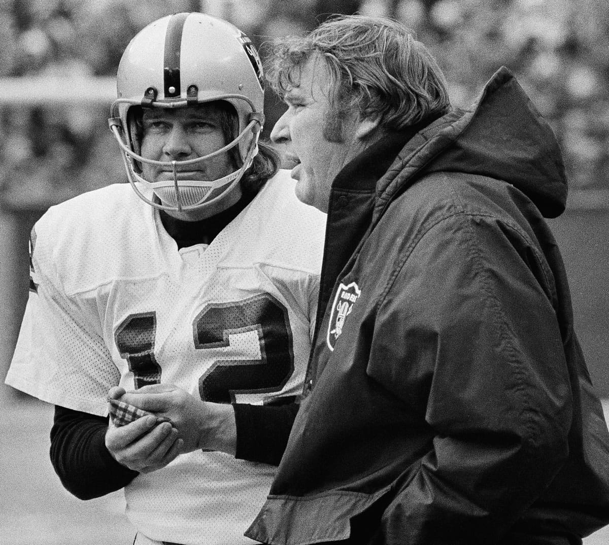 Oakland Raiders quarterback Ken Stabler, left, who led the Raiders to a Super Bowl victory and was the NFL's Most Valuable Player in 1974, died as a result of complications from colon cancer. He was 69. His family announced his death on Stabler's Facebook page on Thursday, July 9, 2015.