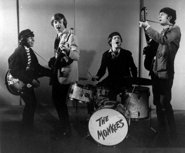 FILE - This 1966 photo shows The Monkees, singing group. Shown from left, are, Davy Jones, Peter Tork, Micky Dolenz and Mike Nesmith. Jones died Wednesday Feb. 29, 2012 in Florida. He was 66. Jones rose to fame in 1965 when he joined The Monkees, a British popular rock group formed for a television show.