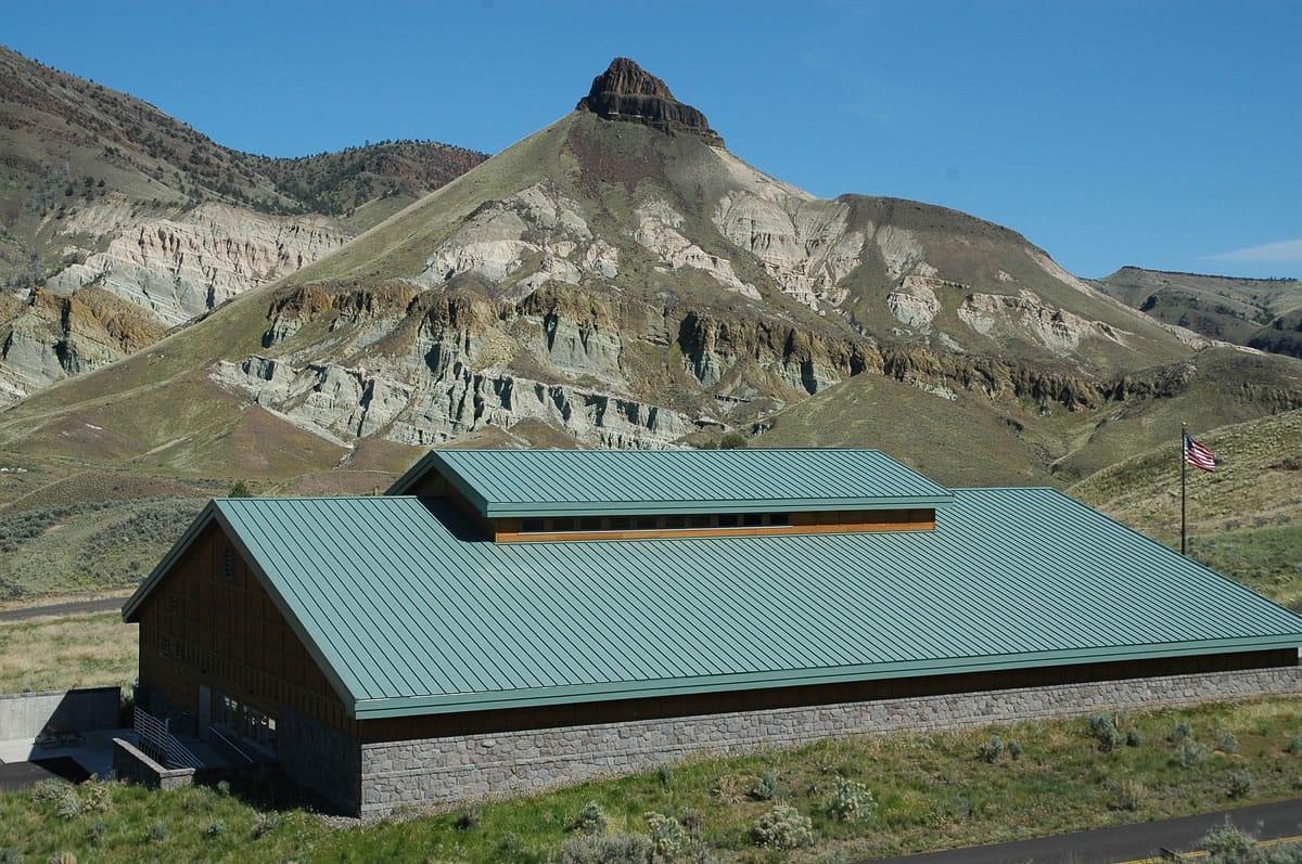 Sheep Rock Unit, John Day Fossil Beds National Monument, home of Thomas Condon Paleontology Center and visitor services center, in John Day, Ore.