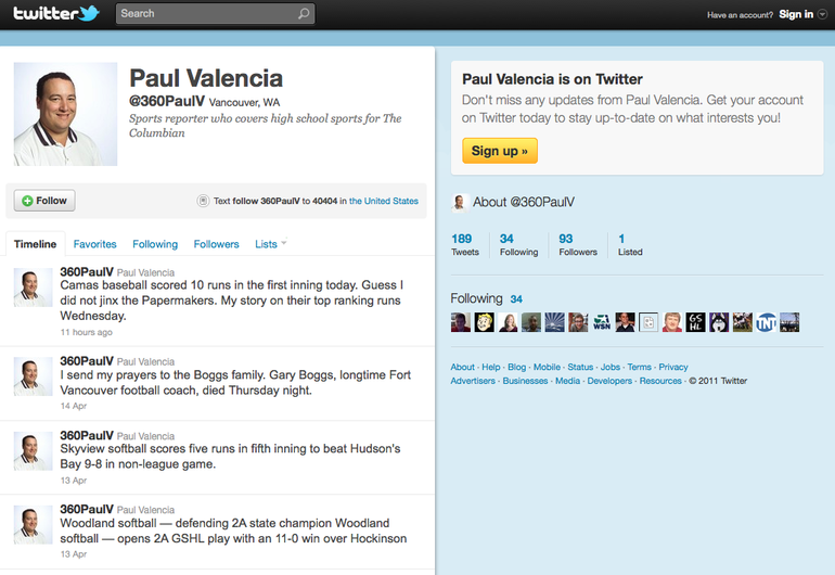 Columbian sports writer Paul Valencia is raising his profile on Twitter and asking readers for feedback.