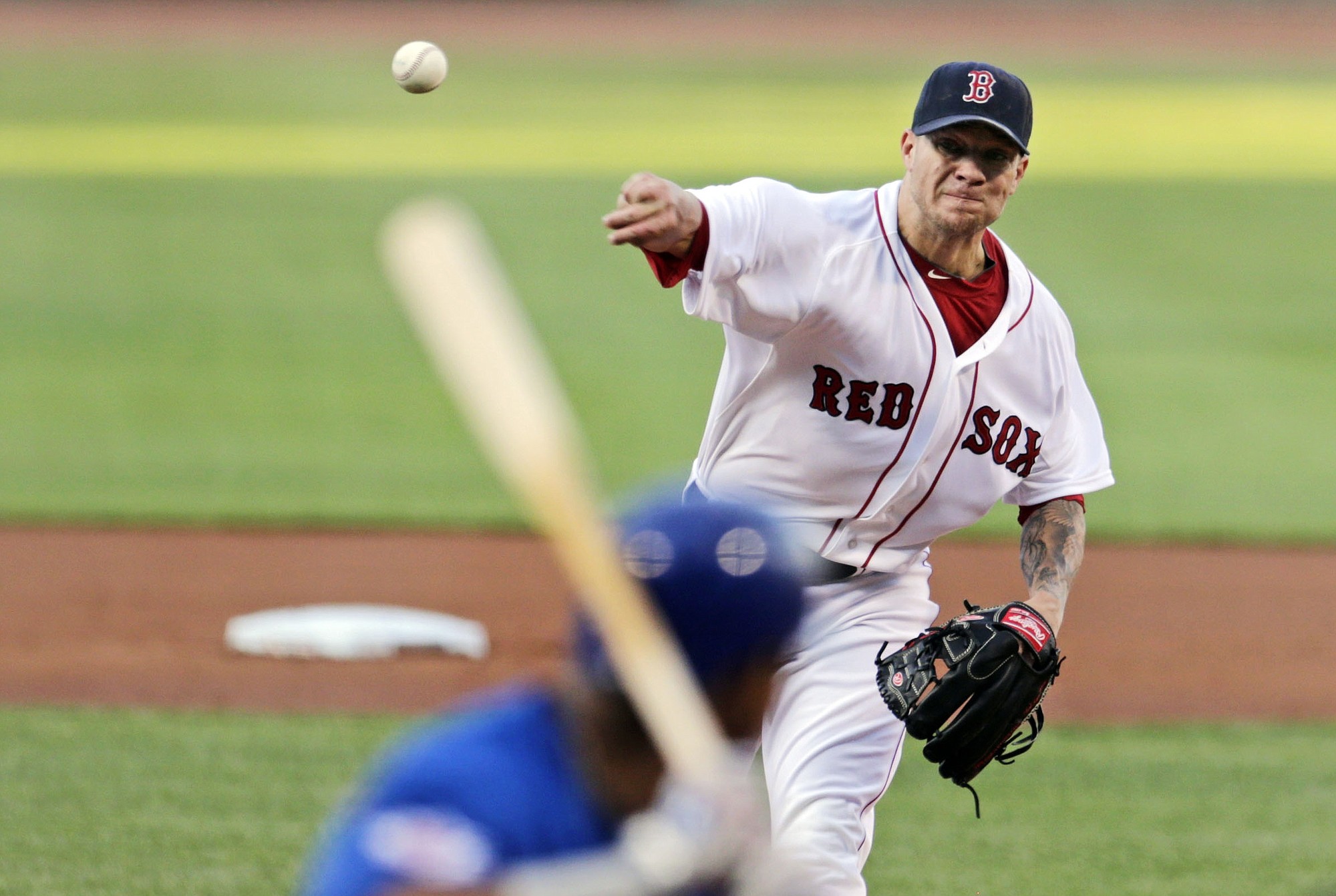 Pitcher Jake Peavy was traded Saturday, July 26, 2014, from the Boston Red Sox to the San Francisco Giants.