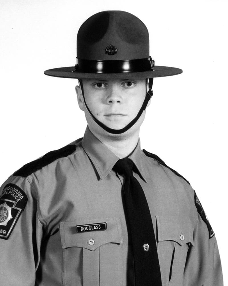 Trooper Alex Douglass, injured in Friday's attack.