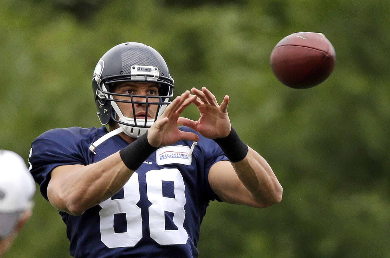Jimmy Graham's early debut with the Seahawks has been exactly what was expected as he works through training camp Monday, Aug.
